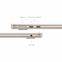 Apple MacBook Air 13'' M3 chip con core 8 CPU e core 10 GPU, 8GB, 512 GB SSD Galassia - Vista aggiuntiva 7