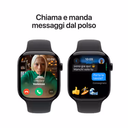 Apple Watch Series 10 Serie 10 GPS 46mm Cassa in Alluminio color Jet Black con Nero Sport Band - M/L - Vista aggiuntiva 7