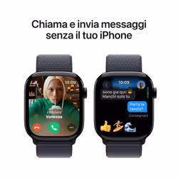 Apple Watch Series 10 Serie 10 GPS + Cellular 46mm Cassa in Alluminio color Jet Black con Sport Loop - Vista aggiuntiva 7