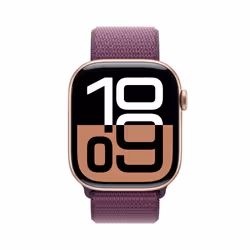 Apple Watch Series 10 Serie 10 GPS + Cellular 46mm Cassa in Alluminio color Oro Rosa con Oro rosa Sport Loop