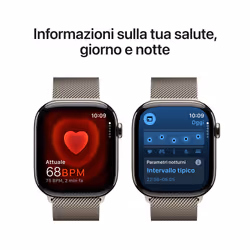 Apple Watch Series 10 Serie 10 GPS + Cellular 46mm Cassa in Titanio con Loop in maglia milanese - M/L - Vista aggiuntiva 5