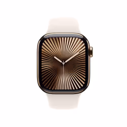 Apple Watch Series 10 Serie 10 GPS + Cellular 42mm Cassa in Titanio color Oro con Galassia Sport Band - M/L