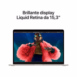 Apple MacBook Air 15'' M3 chip con core 8 CPU e core 10 GPU, 16GB, 512 GB SSD Galassia - Vista aggiuntiva 5