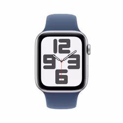 Apple Watch SE OLED 44mm Digitale 368 x 448 Pixel Touch screen Argento Wi-Fi GPS (satellitare)
