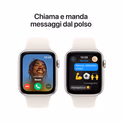Apple Watch SE GPS 44mm Cassa Alluminio Galassia con Galassia Sport Band - M/L - Vista aggiuntiva 4