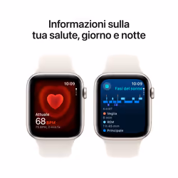 Apple Watch SE GPS 44mm Cassa Alluminio Galassia con Galassia Sport Band - M/L - Vista aggiuntiva 5