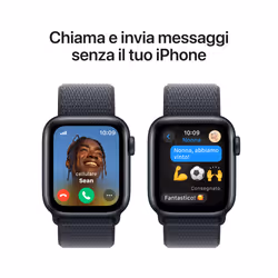 Apple Watch SE GPS + Cellular 40mm Cassa Alluminio Mezzanotte con Inchiostro Sport Loop - Vista aggiuntiva 4