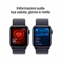 Apple Watch SE GPS + Cellular 40mm Cassa Alluminio Mezzanotte con Inchiostro Sport Loop - Vista aggiuntiva 5