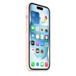 Apple Custodia MagSafe in silicone per iPhone 15 - Rosa confetto