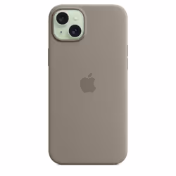 Apple Custodia MagSafe in silicone per iPhone 15 Plus - Grigio creta - Vista aggiuntiva 4