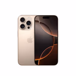 Apple iPhone 16 Pro 128GB Titanio sabbia, 16 cm (6.3"), 2622 x 1206 Pixel, 128 GB, 48 MP, iOS 18, Sabbia