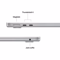 Apple MacBook Air 13'' M4 chip 10-core CPU 10-core GPU, 16GB, 512 GB SSD - Argento - Vista aggiuntiva 7