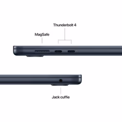 Apple MacBook Air 15'' M4 chip 10-core CPU 10-core GPU, 16GB, 256 GB SSD - Mezzanotte - Vista aggiuntiva 7
