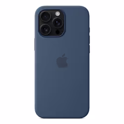 Apple Custodia MagSafe in silicone per iPhone 16 Pro Max - Denim - Vista aggiuntiva 4