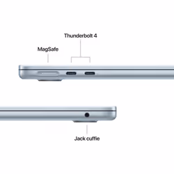 Apple MacBook Air 13'' M4 chip 10-core CPU 10-core GPU, 24GB, 512 GB SSD - Celeste - Vista aggiuntiva 7