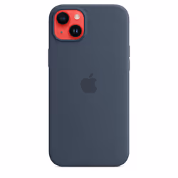 Apple Custodia MagSafe in silicone per iPhone 14 Plus - Blu tempesta - Vista aggiuntiva 5