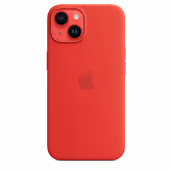 Apple Custodia MagSafe in silicone per iPhone 14 - (PRODUCT)RED - Vista aggiuntiva 5