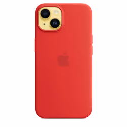 Apple Custodia MagSafe in silicone per iPhone 14 - (PRODUCT)RED - Vista aggiuntiva 6