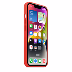 Apple Custodia MagSafe in silicone per iPhone 14 - (PRODUCT)RED - Vista aggiuntiva 8