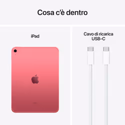Apple iPad (10^gen.) 10.9 Wi-Fi + Cellular 256 GB - Rosa - Vista aggiuntiva 8