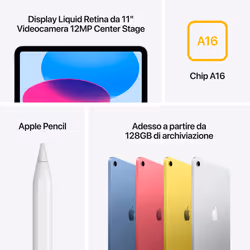 Apple iPad 11'' Wi-Fi 512 GB Argento - Vista aggiuntiva 7