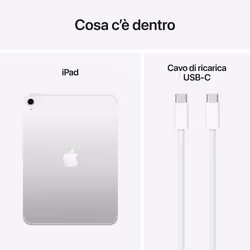 Apple iPad 11'' Wi-Fi + Cellular 256 GB Argento - Vista aggiuntiva 8