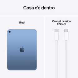 Apple iPad 11'' Wi-Fi + Cellular 512 GB Blu - Vista aggiuntiva 8