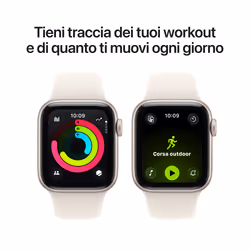 Apple Watch SE (3nd generation) SE 3 GPS 40mm Cassa Alluminio Galassia con Sport Band Galassia - S/M - Vista aggiuntiva 6