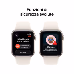 Apple Watch SE (3nd generation) SE 3 GPS 40mm Cassa Alluminio Galassia con Sport Band Galassia - M/L - Vista aggiuntiva 7