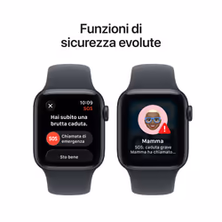 Apple Watch SE (3nd generation) SE 3 GPS 40mm Cassa Alluminio Mezzanotte con Sport Band Mezzanotte - S/M - Vista aggiuntiva 7
