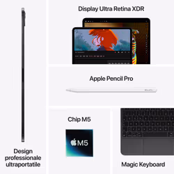 Apple iPad Pro 11" Wi‑Fi + Cellular 1 TB display standard Argento - Vista aggiuntiva 8