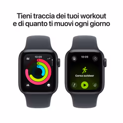 Apple Watch SE (3nd generation) SE 3 GPS + Cellular 40mm Cassa Alluminio Mezzanotte con Sport Band Mezzanotte - S/M - Vista aggiuntiva 6