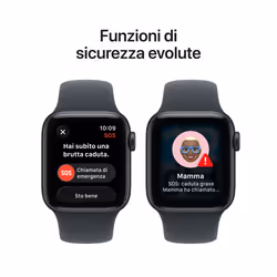 Apple Watch SE (3nd generation) SE 3 GPS + Cellular 40mm Cassa Alluminio Mezzanotte con Sport Band Mezzanotte - S/M - Vista aggiuntiva 7
