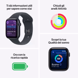 Apple Watch SE (3nd generation) SE 3 GPS + Cellular 44mm Cassa Alluminio Galassia con Sport Band Galassia - M/L - Vista aggiuntiva 3