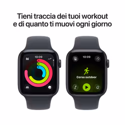 Apple Watch SE (3nd generation) SE 3 GPS + Cellular 44mm Cassa Alluminio Mezzanotte con Sport Band Mezzanotte - S/M - Vista aggiuntiva 6