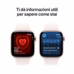 Apple Watch Series 11 GPS 42mm Cassa Alluminio Oro Rosa con Band Rosa Fard - S/M - Vista aggiuntiva 5