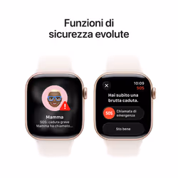 Apple Watch Series 11 GPS 42mm Cassa Alluminio Oro Rosa con Band Rosa Fard - M/L - Vista aggiuntiva 6