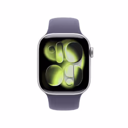 Apple Watch Series 11 GPS 42mm Cassa Alluminio Argento con Sport Band Viola Nebbia - S/M - Vista aggiuntiva 2