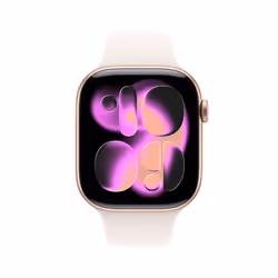 Apple Watch Series 11 GPS 46mm Cassa Alluminio Oro Rosa con Band Rosa Fard - S/M - Vista aggiuntiva 2