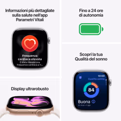 Apple Watch Series 11 GPS 42mm Cassa Alluminio Jet Black con Sport Band Nero - S/M - Vista aggiuntiva 3