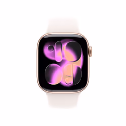 Apple Watch Series 11 GPS + Cellular 42mm Cassa Alluminio Oro Rosa con Band Rosa Fard - M/L - Vista aggiuntiva 2