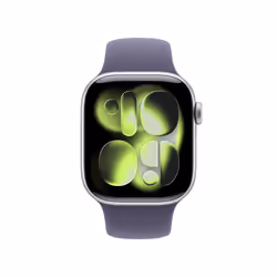 Apple Watch Series 11 GPS + Cellular 42mm Cassa Alluminio Argento con Sport Band Viola Nebbia - M/L - Vista aggiuntiva 2