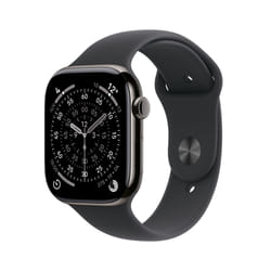 Apple Watch Series 11 GPS + Cellular 42mm Cassa Titanio Ardesia con Sport Band Nero - S/M