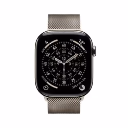 Apple Watch Series 11 GPS + Cellular 46mm Cassa Titanio con Loop Milanese Naturale M/L - Vista aggiuntiva 2