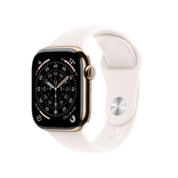 Apple Watch Series 11 GPS + Cellular 46mm Cassa Titanio Oro con Band Rosa Fard - M/L