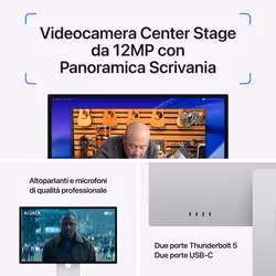 Apple Studio Display XDR - Vetro standard - Adattatore di montaggio VESA (Sostegno non incluso) - Vista aggiuntiva 5