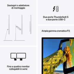 Apple Studio Display - Vetro nanotexture - Adattatore di montaggio VESA (Sostegno non incluso) - Vista aggiuntiva 8