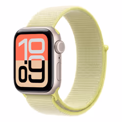 Apple MFF94ZM/A accessorio indossabile intelligente Band Giallo Nylon, Poliestere riciclato, Spandex - Vista aggiuntiva 2