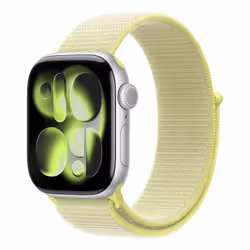 Apple MFFF4ZM/A accessorio indossabile intelligente Band Giallo Nylon, Poliestere riciclato, Spandex - Vista aggiuntiva 2