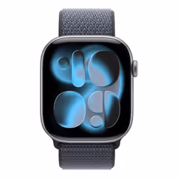 Apple MFFH4ZM/A accessorio indossabile intelligente Band Blu Nylon, Poliestere riciclato, Spandex - Vista aggiuntiva 3